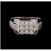 Image 2 : 14KT White Gold 0.80 ctw Diamond Ring