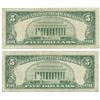 Image 2 : 1963 $5 Fine Red Seal Bill Lot of 2