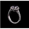 Image 4 : 2.61 ctw Black Diamond Ring - 14KT White Gold