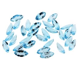 64.21 ctw Marquise Cut Natural Blue Topaz Parcel