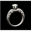 Image 4 : 1.01 ctw Diamond Ring - 18KT White Gold