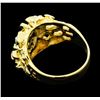 Image 3 : 0.25 ctw Diamond Nature Ring - 14KT Yellow Gold