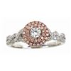 Image 1 : 0.57 ctw Diamond Ring - 14KT White and Rose Gold