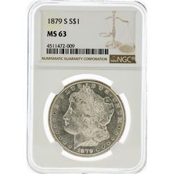 1879-S NGC MS63 Morgan Silver Dollar