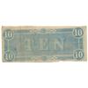 Image 2 : 1864 $10 The Confederate States of America Note T-68 CC