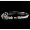 Image 3 : 18KT White Gold 1.67 ctw Diamond Bangle Bracelet