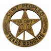 Image 1 : Texas Ranger Clint Peoples Gold Sr. Captain Badge