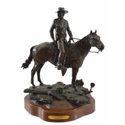 Clint Peoples  One Man's Dream  Bronze Statue 9/50