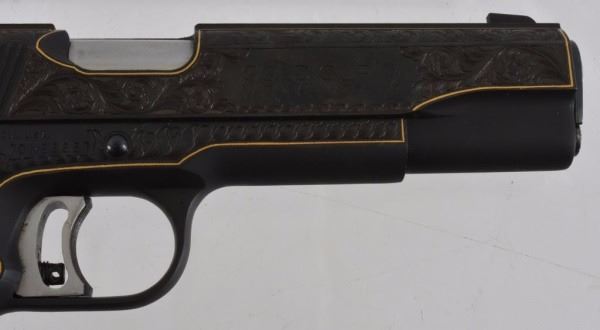 Gold Inlay Master Engraved Colt 1911 Matched Pair