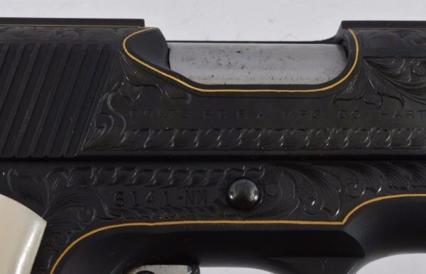 Gold Inlay Master Engraved Colt 1911 Matched Pair