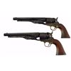 Image 2 : Cased Pair of Colt 1860 Army Revolvers US Cavalry