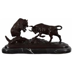 Bonnheur "The Bull & The Bear" Bronze