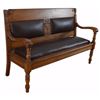 Image 2 : Antique Oak Bench From Dallas Texas Lawyers Office