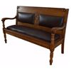 Image 3 : Antique Oak Bench From Dallas Texas Lawyers Office