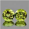 Natural Green Gold Lemon Quartz Pair 8.00 MM - VVS