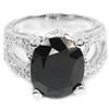 Natural Black Spinel 35 Carats Ring