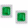 Stunning Columbian Emerald & Diamond EarRings