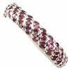 Image 1 : NATURAL  RASPBERRY RHODOLITE GARNET BANGLE