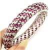 Image 2 : NATURAL  RASPBERRY RHODOLITE GARNET BANGLE