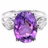 Image 1 : Natural Purple Amethyst 20 Cts Ring