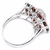 Image 3 : NATURAL GARNET & WHITE CZ 27 Cts Ring