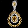 Image 1 : Stunning Natural Citrine Pendant - VVS