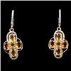 Image 1 : Natural  Yellow Citrine 31 Carats Earrings