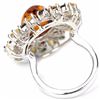 Image 3 : Natural AMBER GARNET CITRINE & SMOKY QUARTZ  Ring