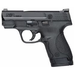 Smith & Wesson 10086 M& P 9 Shield Double 9mm Luger 3.1" 7+1/8+1 Black Polymer Grip Black Stainless 