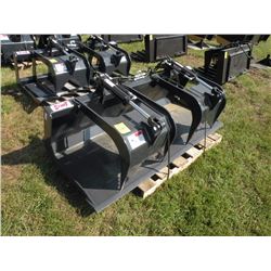 Stout 72" twin cylinder bucket grapple -New