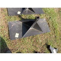 Skidloader receiver plate w/18" reach -New