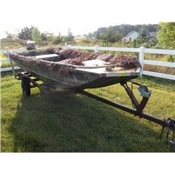 1997 Lund 14ft boat w/2016 Homemade trailer SN#-LB083186H697