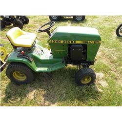 John Deere 116 w/snowblower/deck/tire chains/wheel weights  DOES NOT RUN