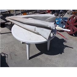 PATIO TABLE WITH UMBRELLA