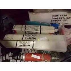 LOT OF NEW ASSORTED GLASS FOR GUAGES