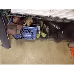CRATE OF ASSORTED SHOES - SOME NEW