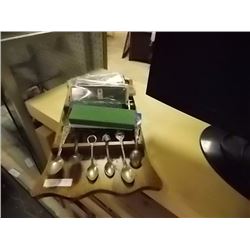 COLLECTOR SPOONS & HOLDER