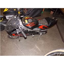 ****STOA**POCKET CROCK ROCKET BIKE -GAS -RED/BLACK RUNNING - seems to be working