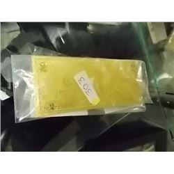 GOLD FOIL BILL - 24K GOLD - USA $2 - not legal tendar
