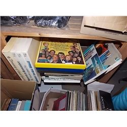 SHELF OF ASSORTED RETRO RECORDS