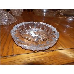 PIN WHEEL CRYSTAL ASHTRAY