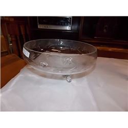 CRYSTAL CANDY DISH WITH FEET