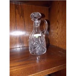 PIN WHEEL CRYSTAL DECANTER WITH STOPPER