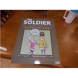 MEMORABILIA - METAL SIGN - SOLDIER RED NECK