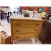 Image 2 : VINTAGE OAK DRESSER - 3 DRAWER - LOCKABLE - NO KEYS
