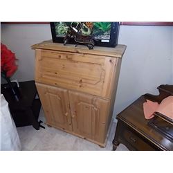 OLD COUNTRY PINE PANTRY - DROP FRONT - 3 DRAWER