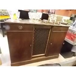MAHOGANY BAR CABINET - 1930'S