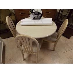 ROUND DINING TABLE & 4 CHAIRS