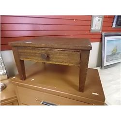 OAK TABLE TOP CABINET - 1 DRAWER