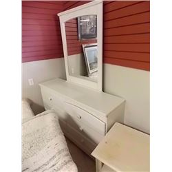 DRESSER WITH MIRROR - 6 DRAWER